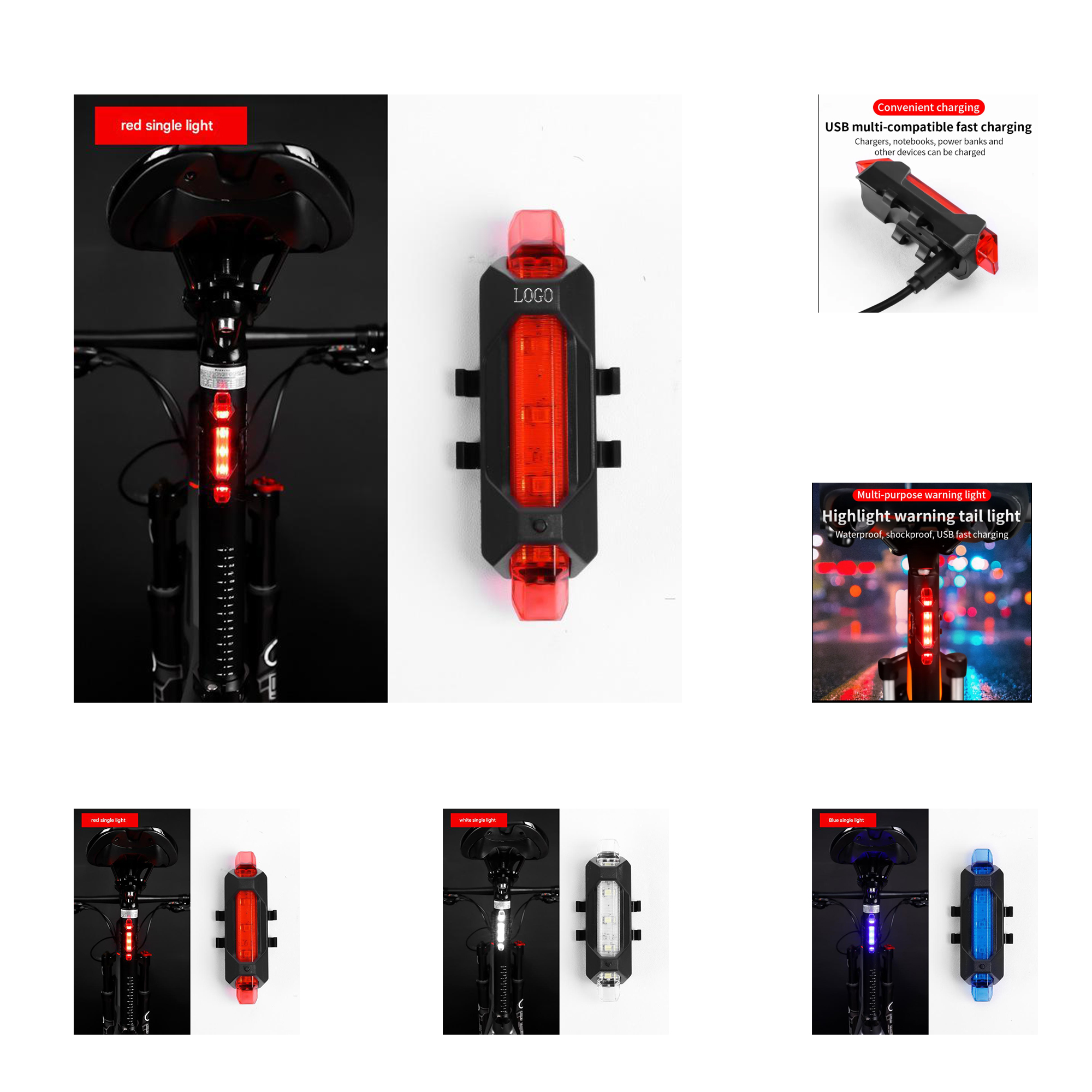 PU013 High-brightness LED bike light