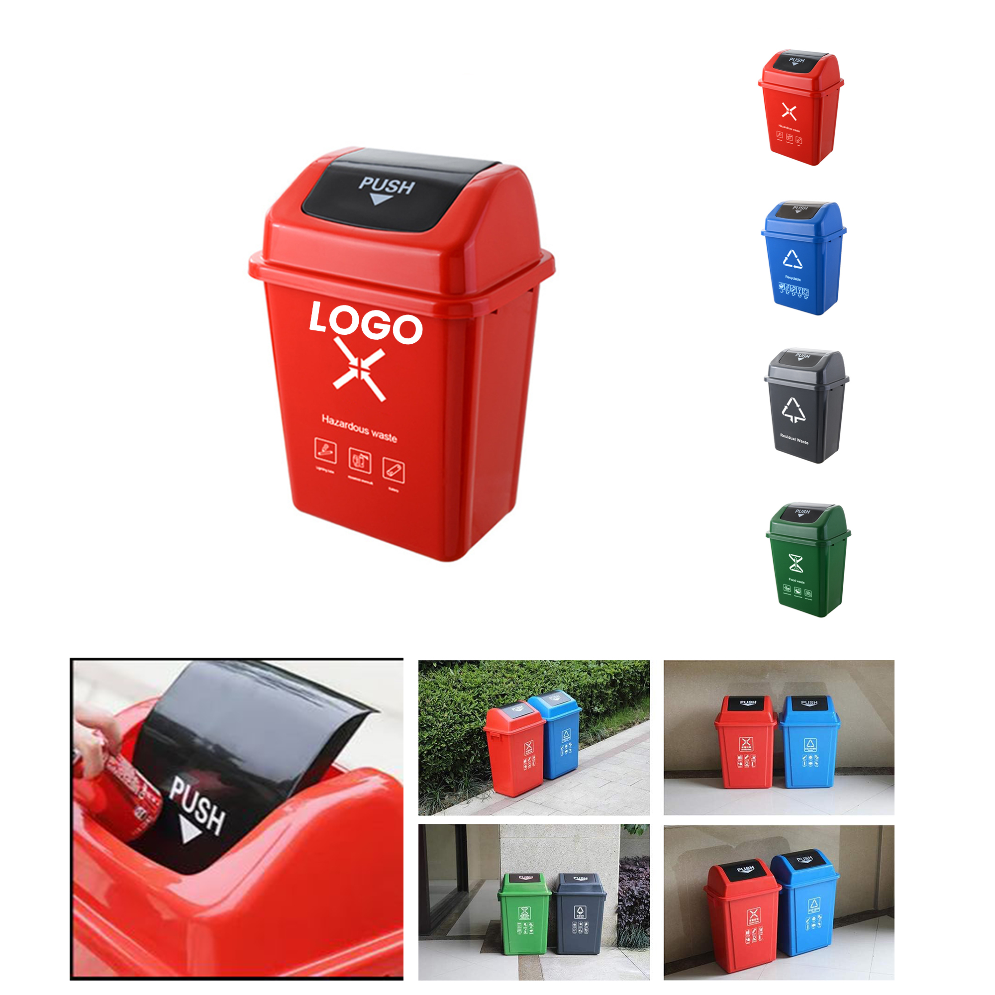 PU015 Durable Litter Bin