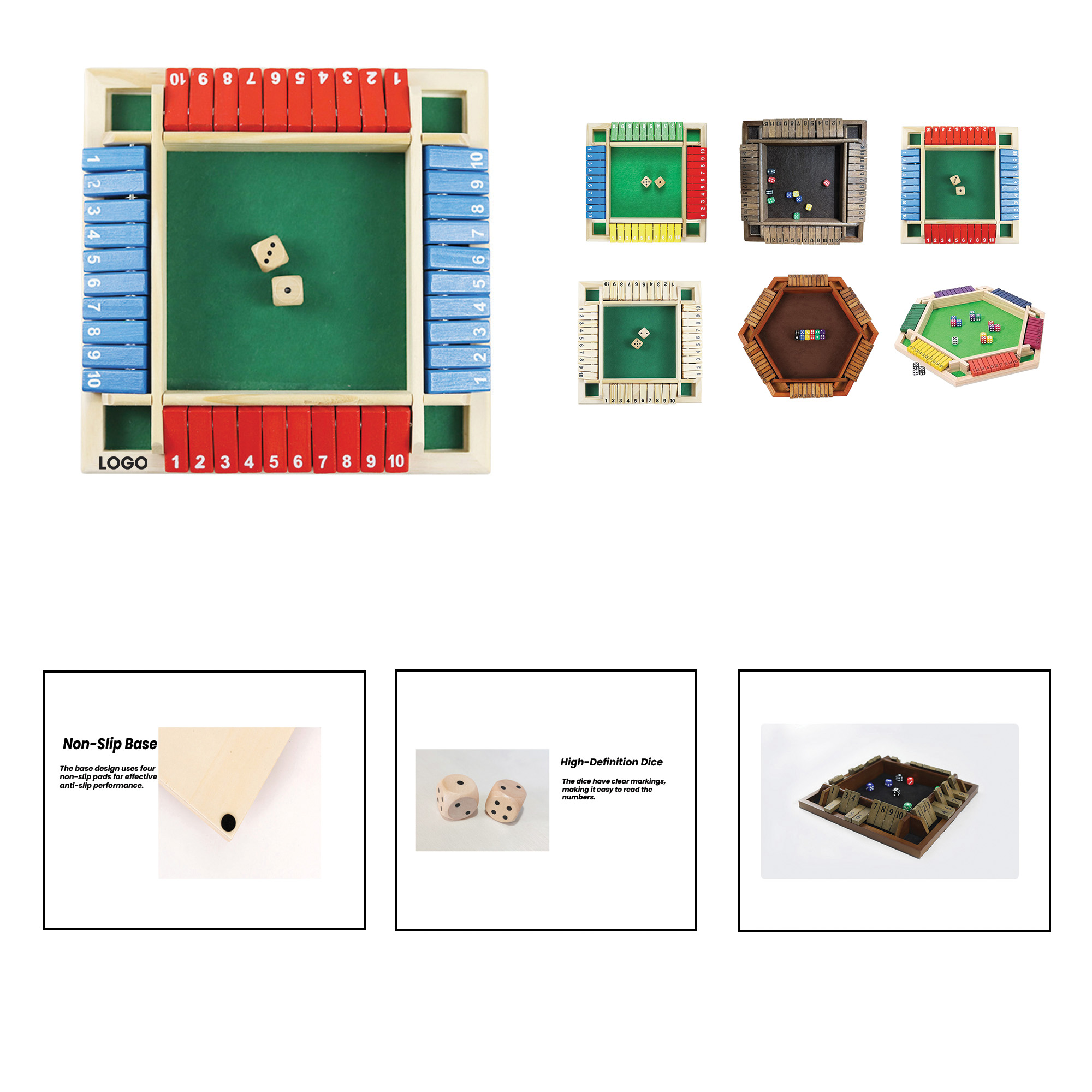 PU065 Party interactive double-sided digital quadruple flip chess game