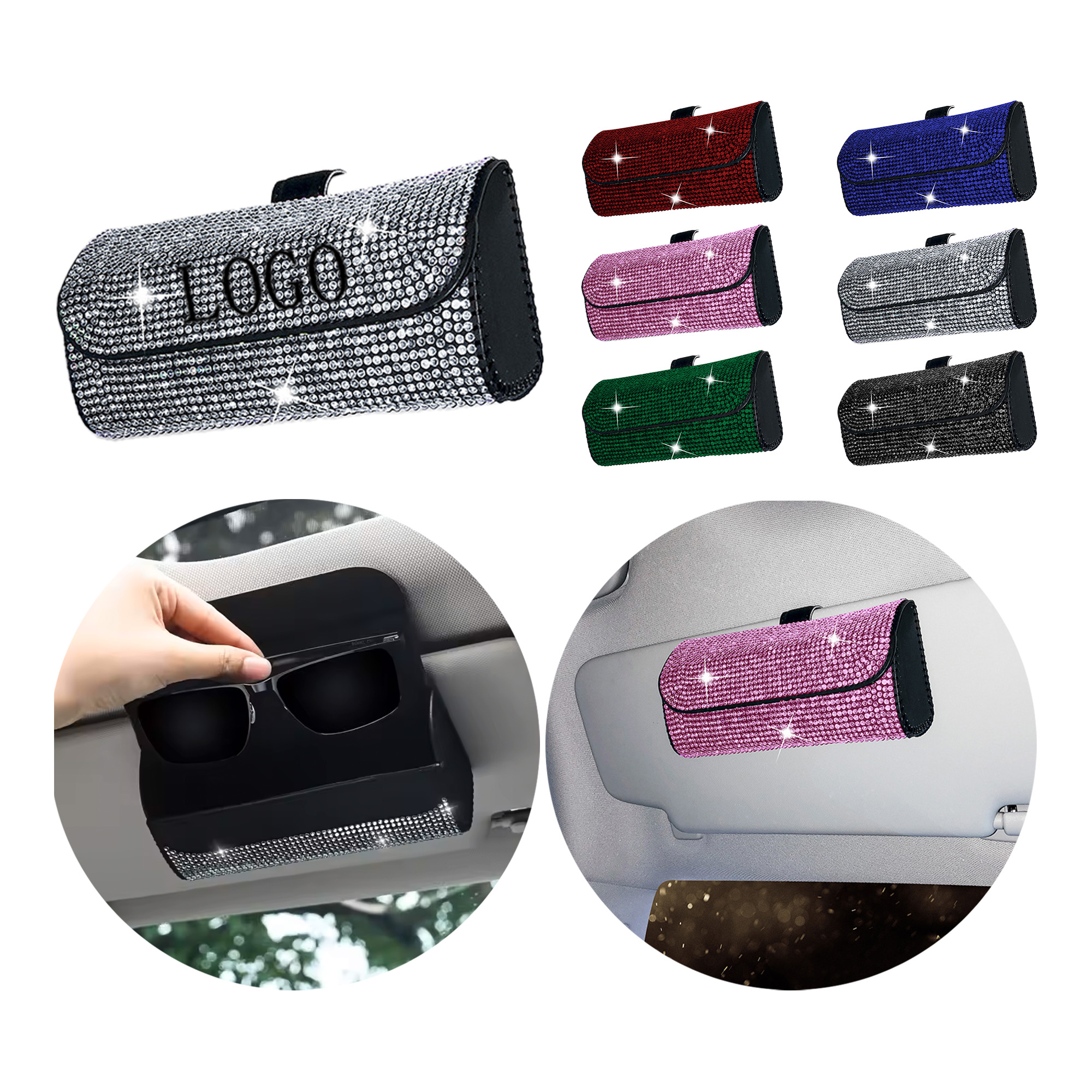 PU104 Universal car sun visor storage 6.5"x2.0"x3.2"