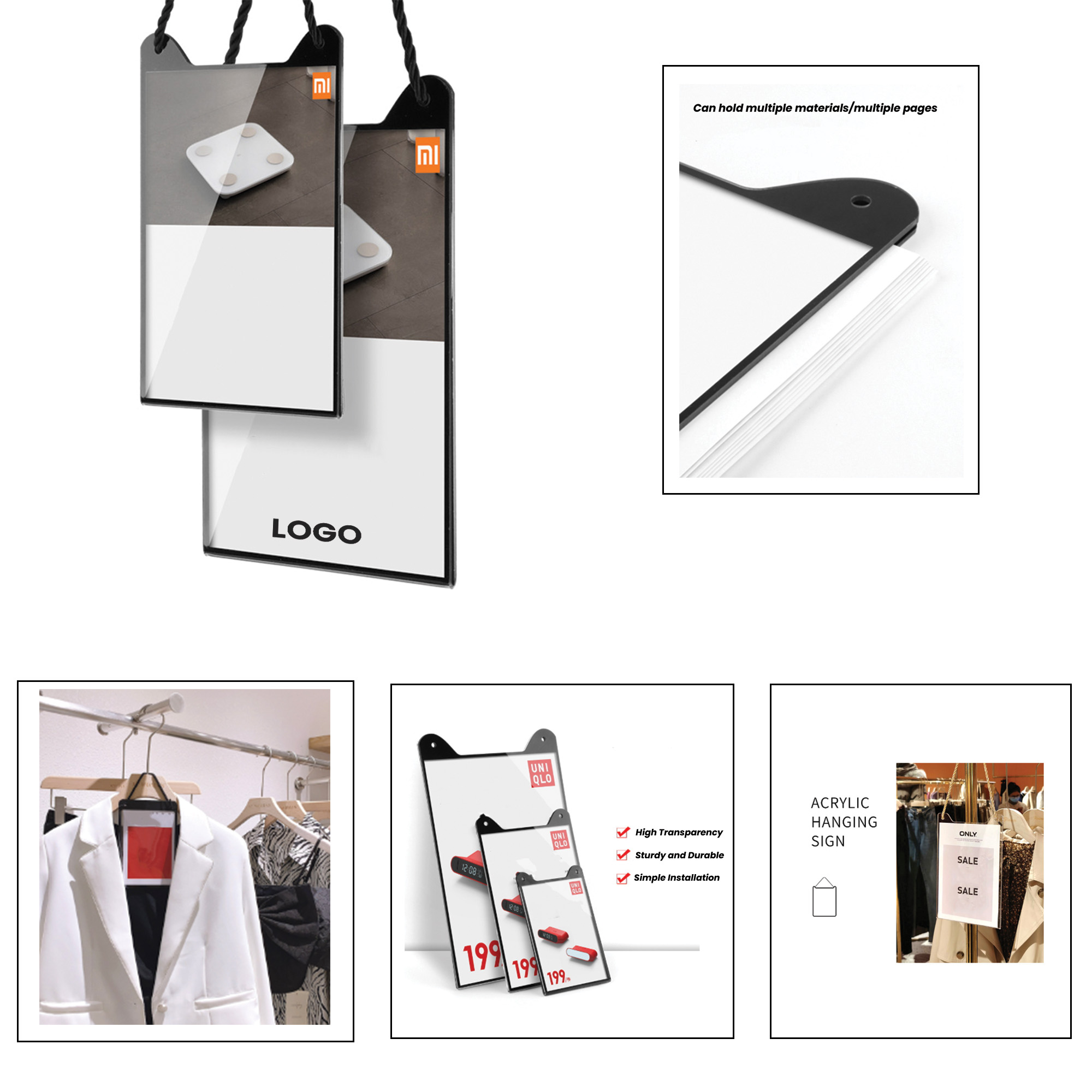 PU158 Hanging Price Tag for Clothing Stores