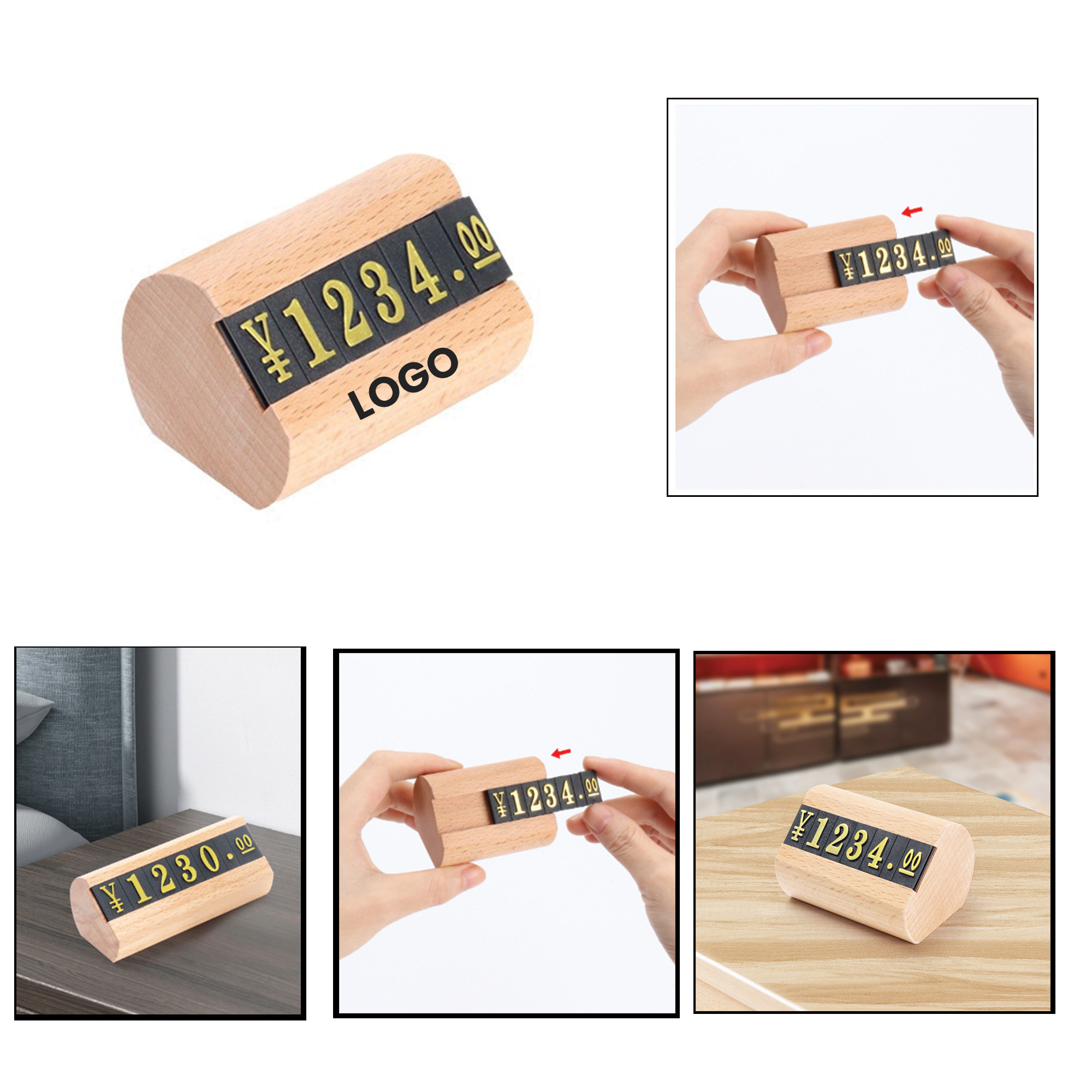 PU157 Solid wood commodity price board